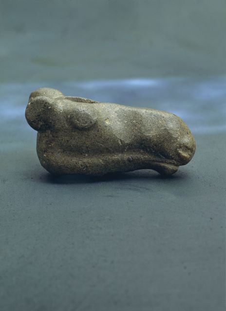 The Elk's Head of Huittinen, a soapstone moose-head figurine carved roughly 6500 BCE, held at the National Museum of Finland.